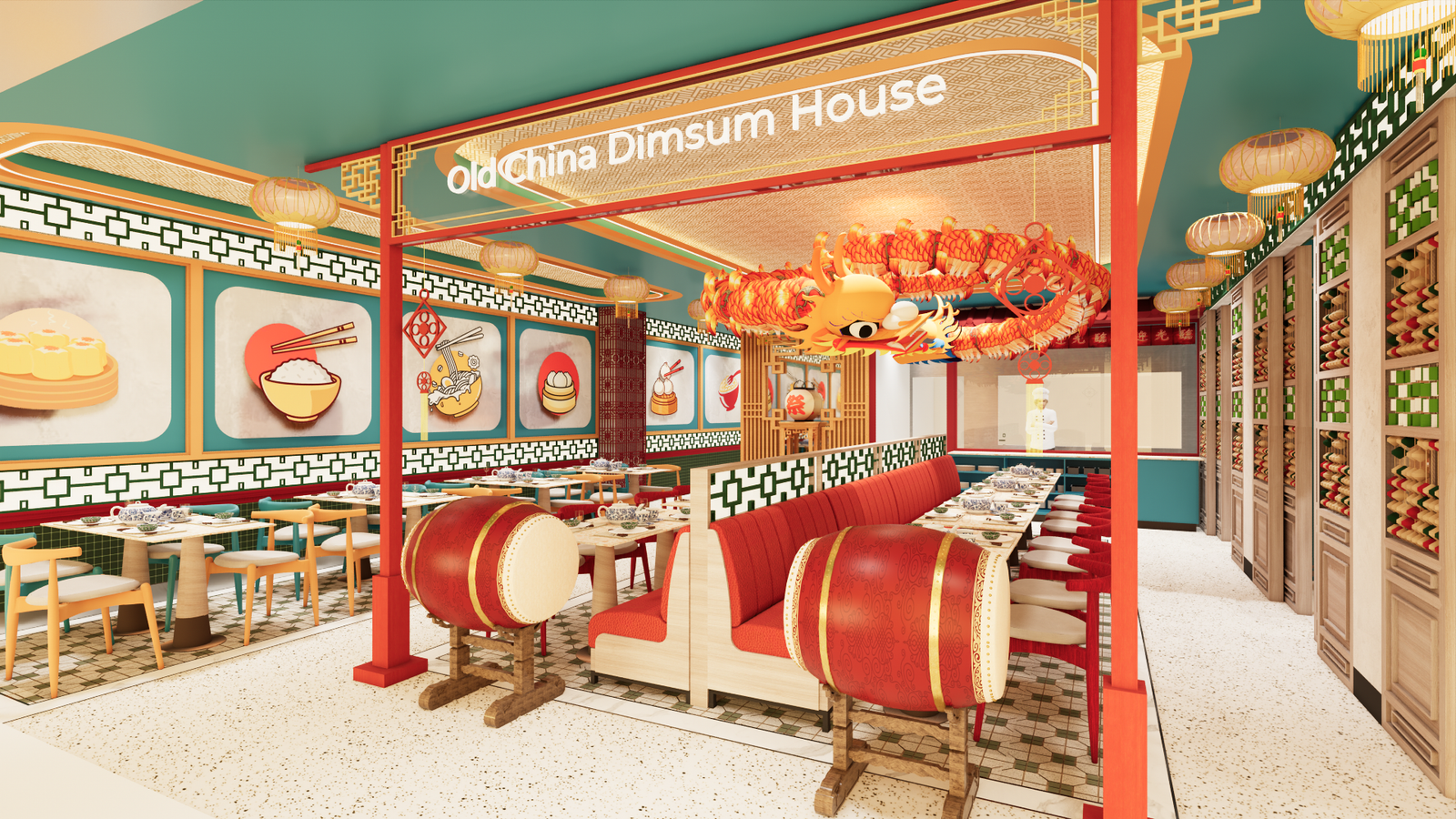 China Dimsum House restaurant interior view 3